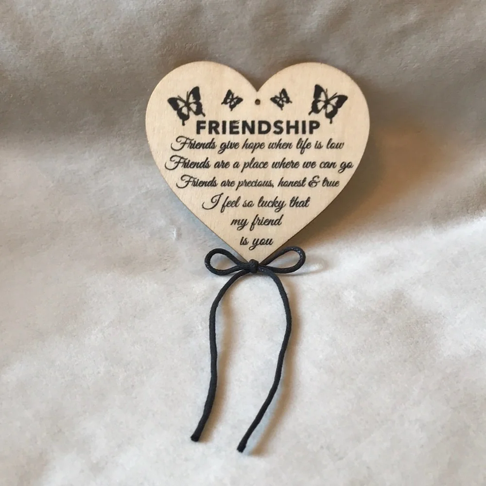 WOODEN FRIENDSHIP PLAQUE✨✨✨